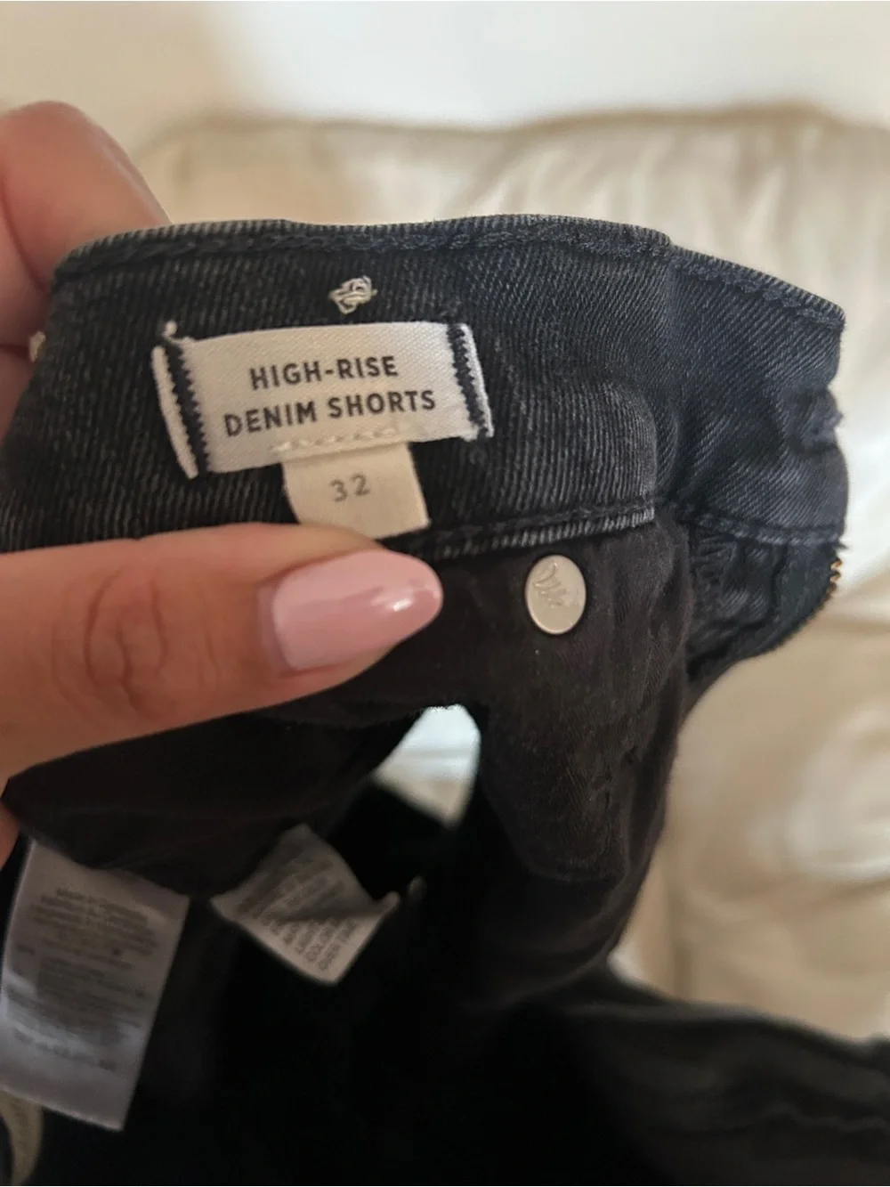 Madewell Black Cutoff Denim Shorts